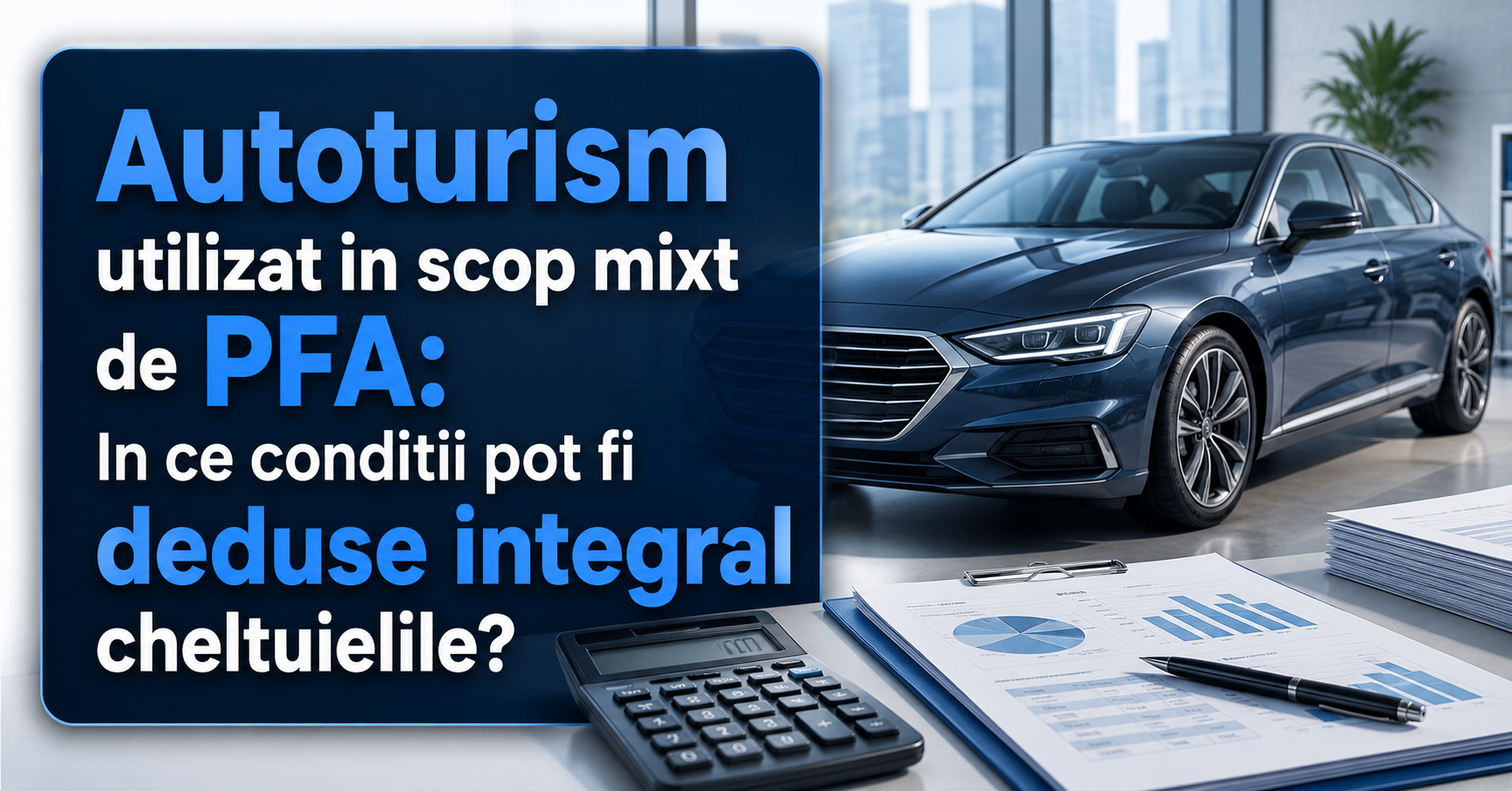 Autoturism utilizat in scop mixt de PFA: In ce conditii pot fi deduse integral cheltuielile?