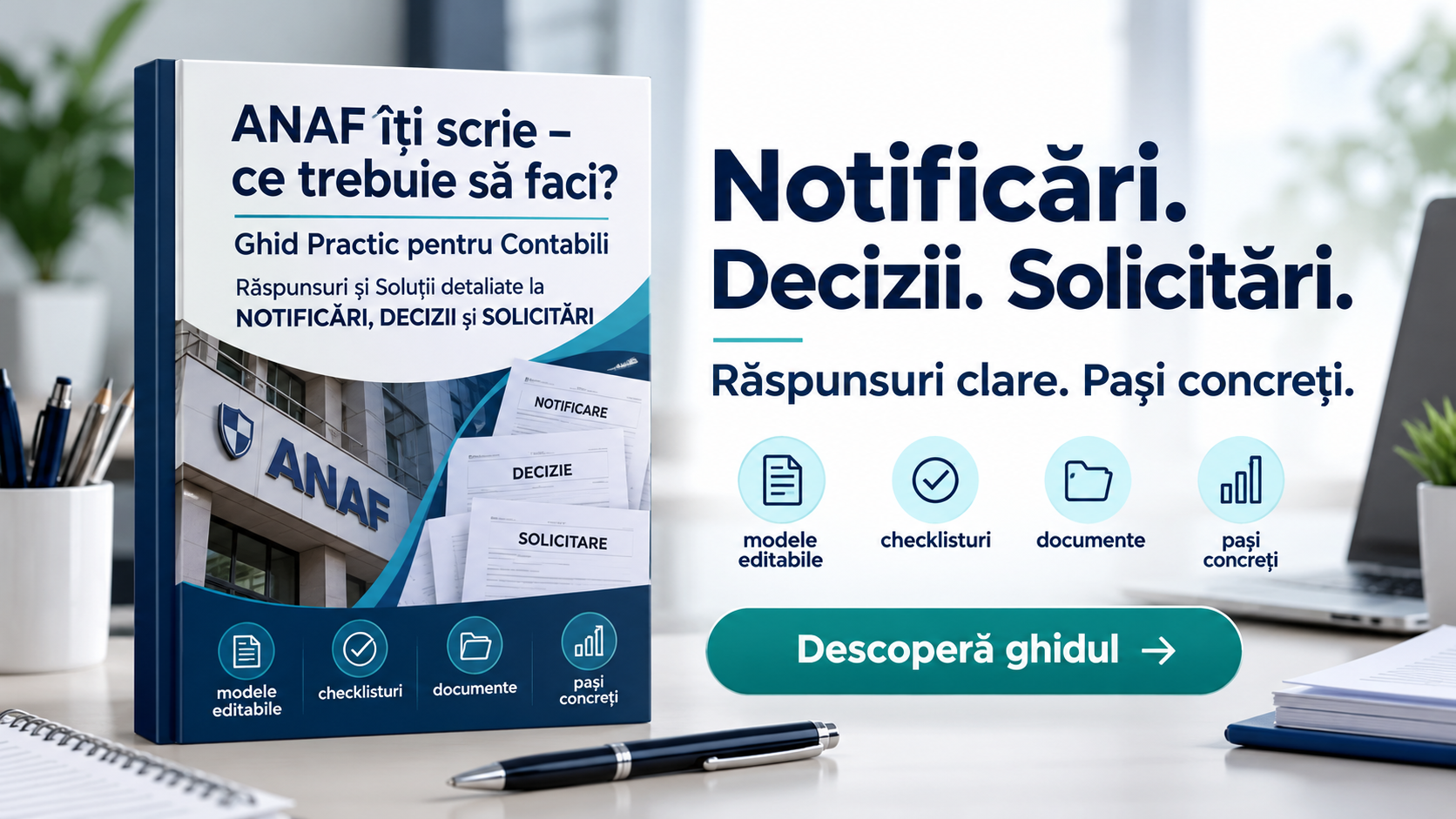 ANAF iti scrie - ce trebuie sa faci? Raspunsuri si Solutii detaliate la NOTIFICARI, DECIZII si SOLICITARI