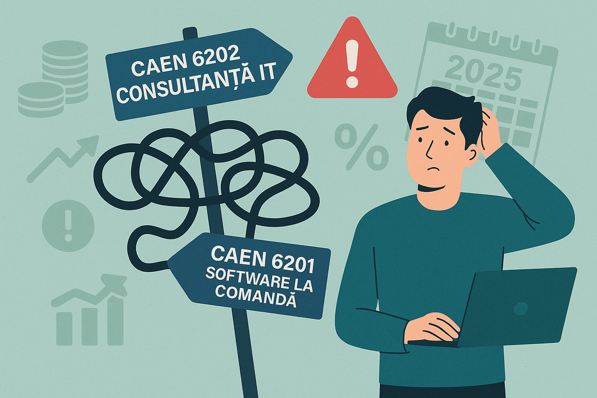 PFA in IT: Atentie la alegerea codului CAEN si depasirea plafonului de TVA!