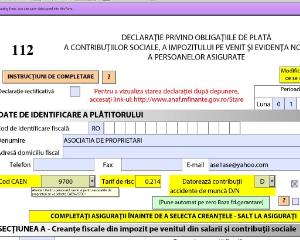 Declaratia 112: cand se depune lunar si cand se depune trimestrial