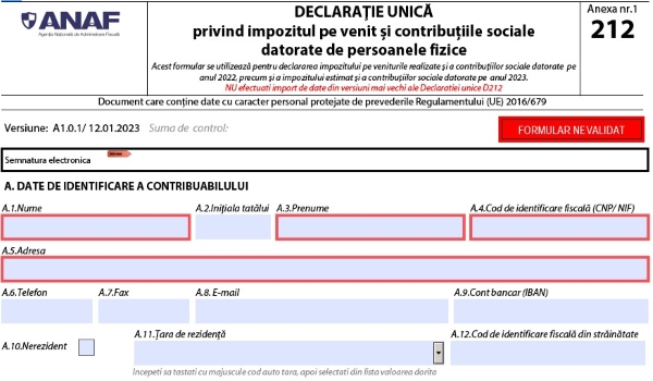 Declaratia unica 2023: care sunt modificarile?