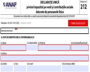 Completarea Declaratiei unice. Cum se procedeaza daca a fost incasata indemnizatia pentru PFA