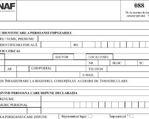 Formularul 088: cine trebuie sa il depuna si cand devine obligatoriu