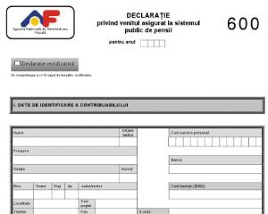 Nelamuriri privind depunerea Formularului 600 de catre PFA, explicate de ANAF