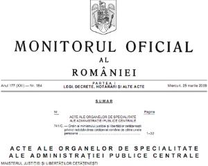 Proiect pentru accesarea gratuita si nelimitata a Monitorului Oficial