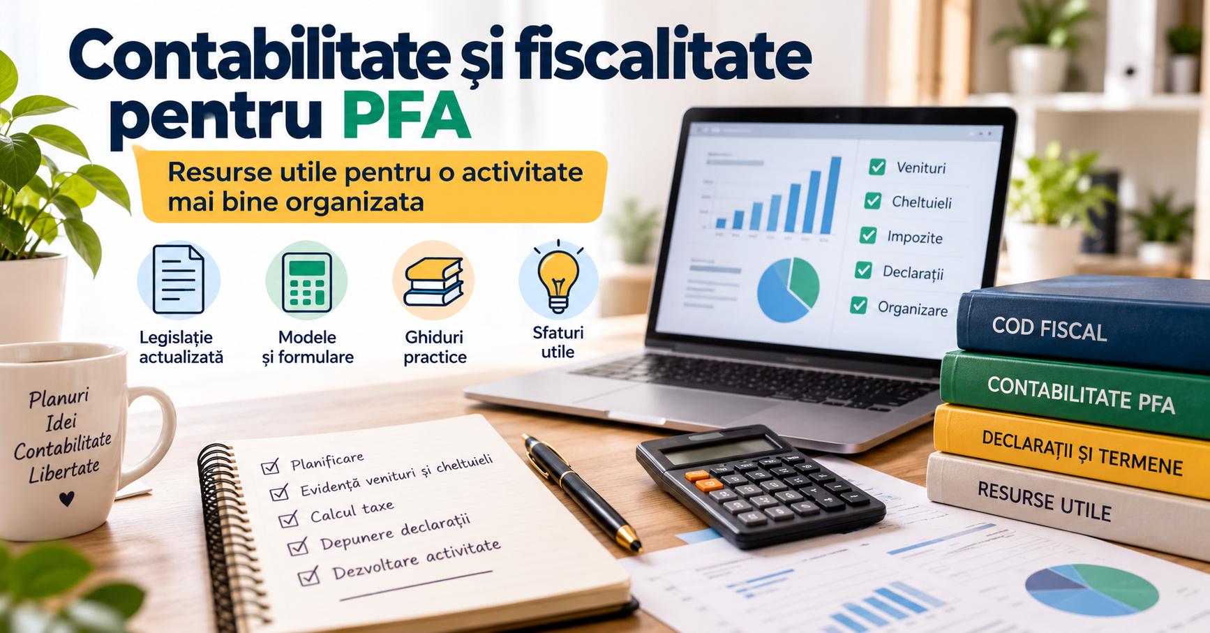 Contabilitate si fiscalitate pentru PFA: Resurse utile pentru o activitate mai bine organizata