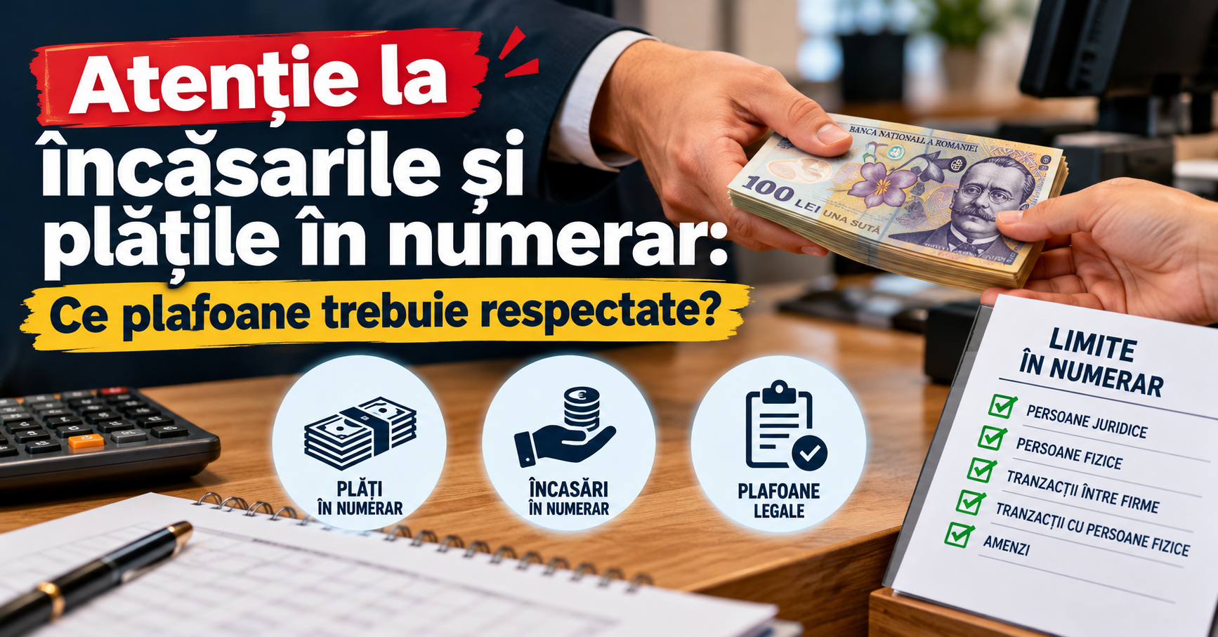 Atentie la incasarile si platile in numerar: Ce plafoane trebuie respectate?